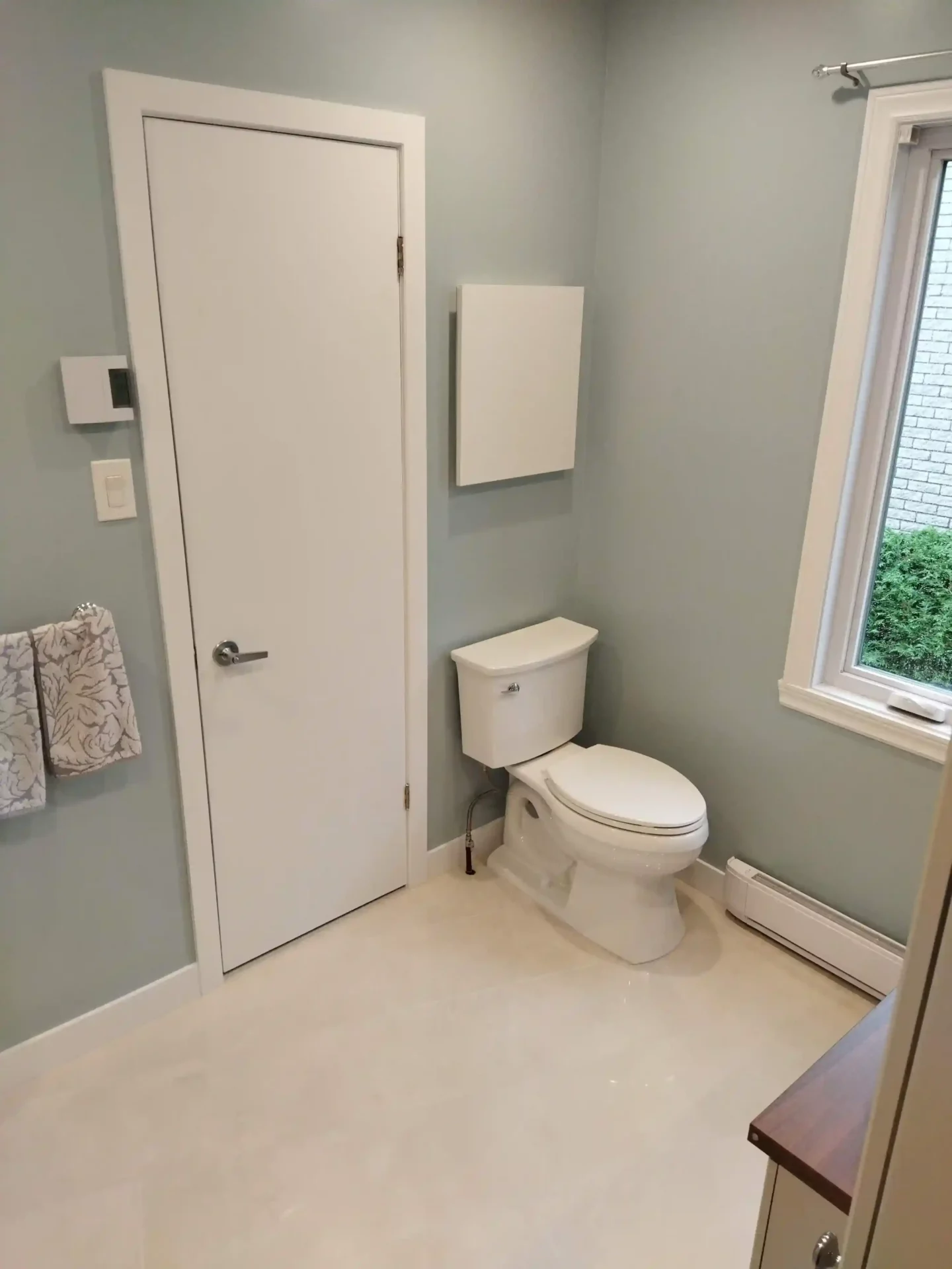 Door adjustment and drywall repair