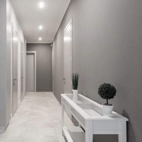 gci quebec luxury build hallway